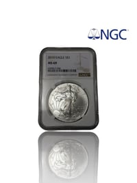 Image 1 of 2010 American Silver Eagle S$1 NGC MS69