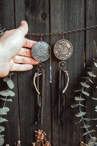 Image 8 of Flying witch bone earrings 