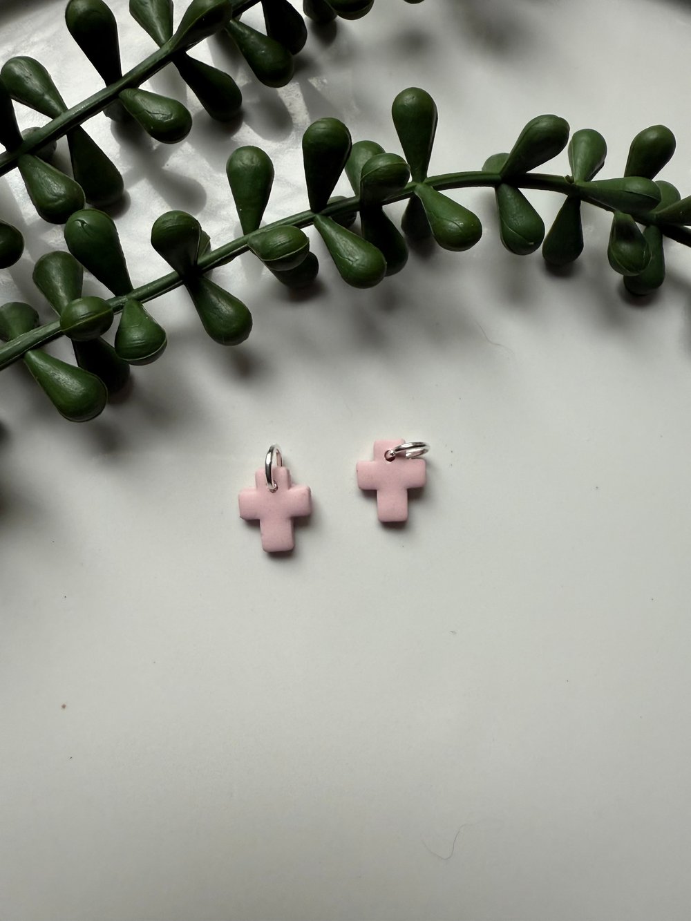 Image of Pink Cross Sleeper Charms 