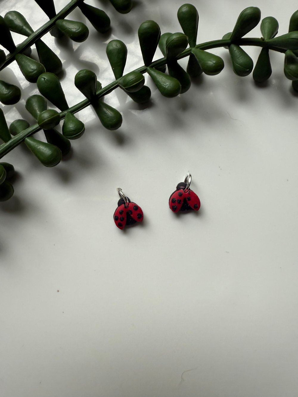 Image of Lady Bug Sleeper Charms 