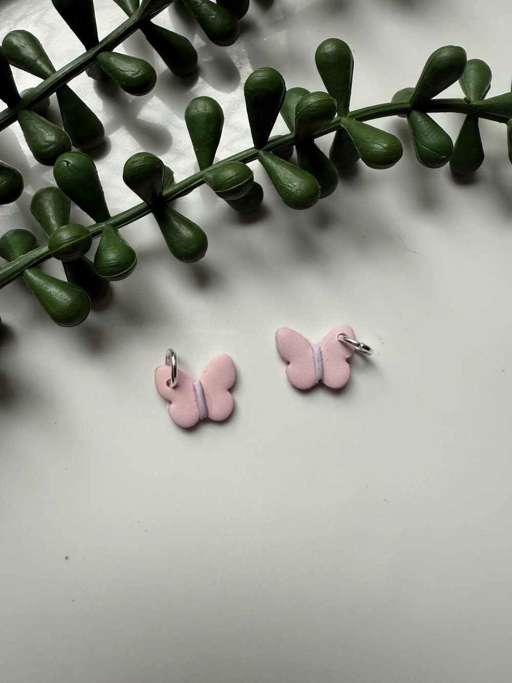 Image of Pink Butterfly Sleeper Charms 