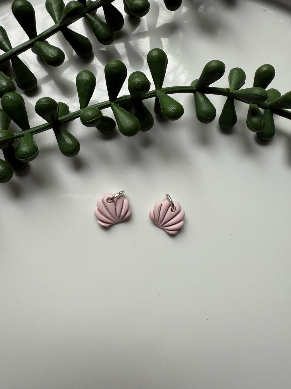 Image of Pink Shell Sleeper Charms 