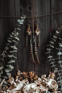 Image 1 of Wind chime bone earrings 