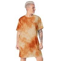 Image 2 of T-shirt dress Terracotta
