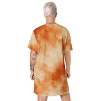 Image 3 of T-shirt dress Terracotta