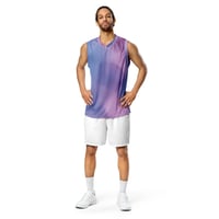 Image 2 of Recycled unisex basketball jersey Purple