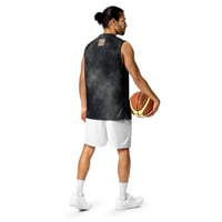 Image 2 of Recycled unisex basketball jersey Black