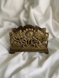 Image 1 of Porte-lettres Art Nouveau en laiton