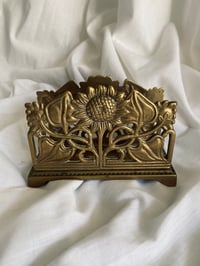 Image 2 of Porte-lettres Art Nouveau en laiton