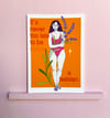Never too late orange  - (13x18cm) FineArt Print