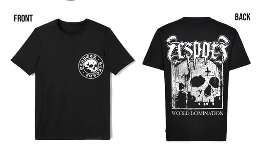 Image of Despotz Records World Domination T-shirt.