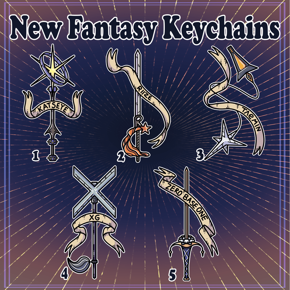 Image of New ! KPOP Fantasy Keychains