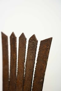 Image 4 of Antique Eel Spear / Gleave Mounted on Wooden Plinth