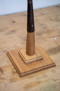 Image 5 of Antique Eel Spear / Gleave Mounted on Wooden Plinth