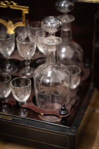 Image 2 of French Napoleon III Ebonized Wood "cave à liqueur" Liquor Cabinet - Circa 1870