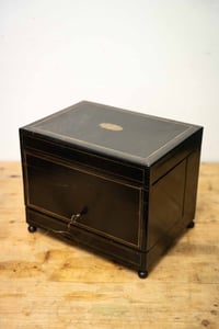 Image 8 of French Napoleon III Ebonized Wood "cave à liqueur" Liquor Cabinet - Circa 1870