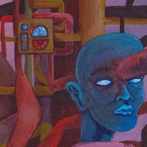 Image of Pipe Dream- 30cmx30cm Acrylic Painting 