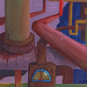 Image of Pipe Dream- 30cmx30cm Acrylic Painting 