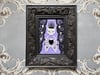 Violet Delights Embellished Skeleton Framed Embroidery
