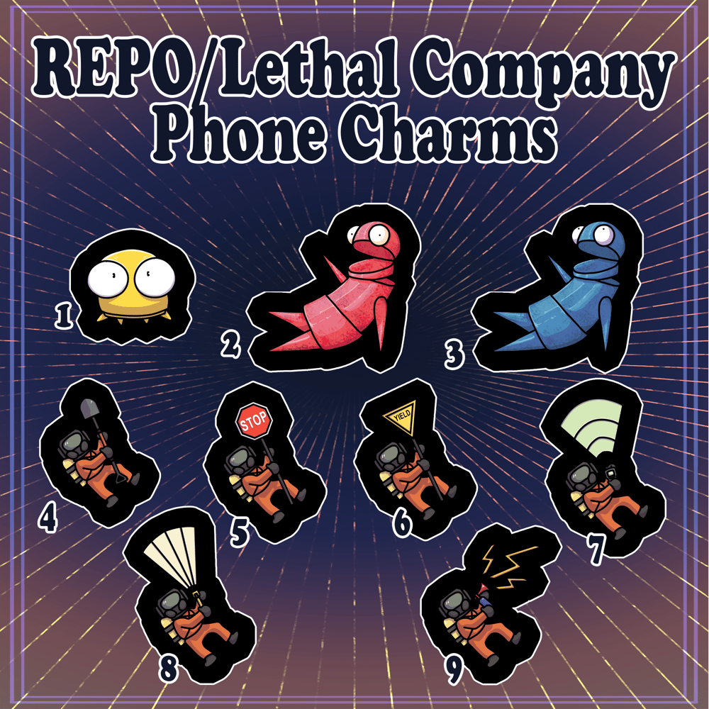 Image of R.E.P.O. / Lethal Company Phone Charms
