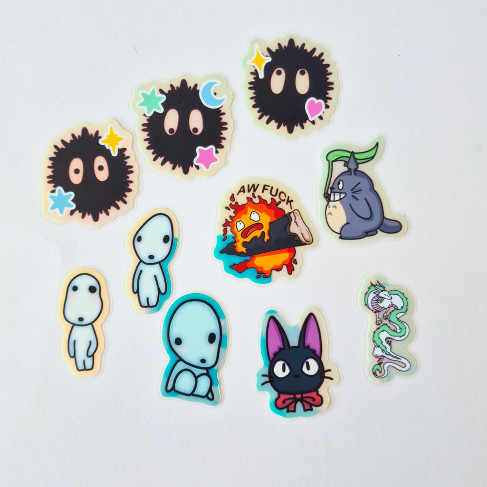 Image of Glow In The Dark Ghibli Stickers