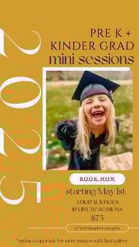 Image 1 of PRE K + KINDER GRAD SESSIONS