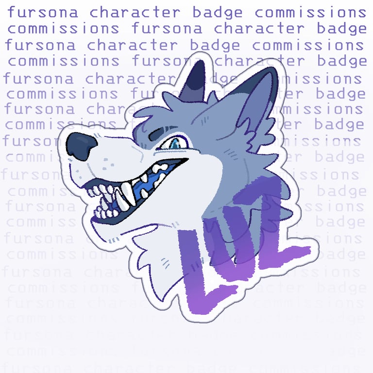 Fursona Badge Commissions (HALF OFF) Image 2