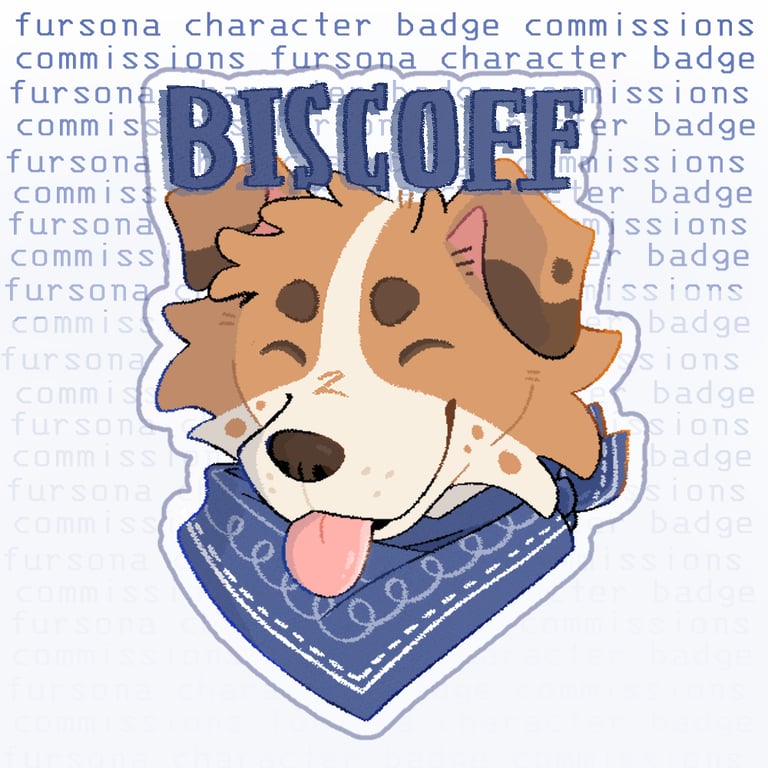 Fursona Badge Commissions (HALF OFF) Image 4
