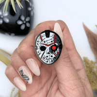Image 1 of Slasher Enamel Pin – Horror Collectible