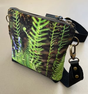 Image of fern + bluebell, mini crossbody bag with canvas crossbody strap