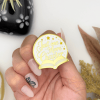 Image 3 of Just One More Chapter Book Lover Enamel Pin – Gold Hard Enamel Collectible