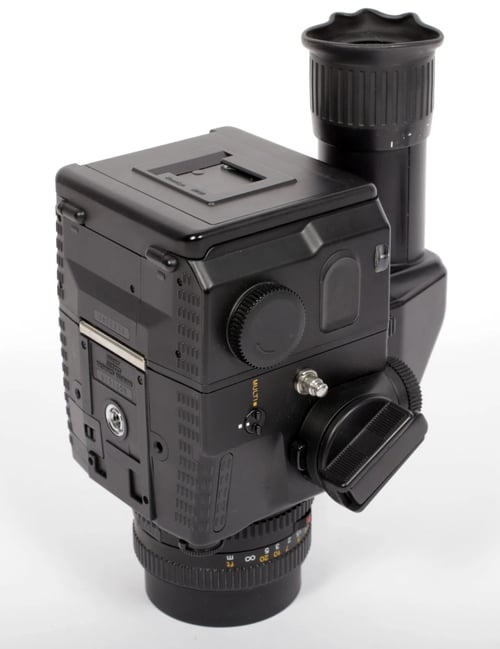 Image of Mamiya M645 Super 6X4.5 medium format camera w/ 80mm lens + metering prism #0370