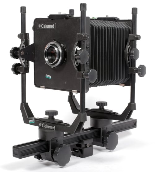 Image of Cambo SC 4X5 monorail camera with 150mm F6.3 lens + holders + film #0392