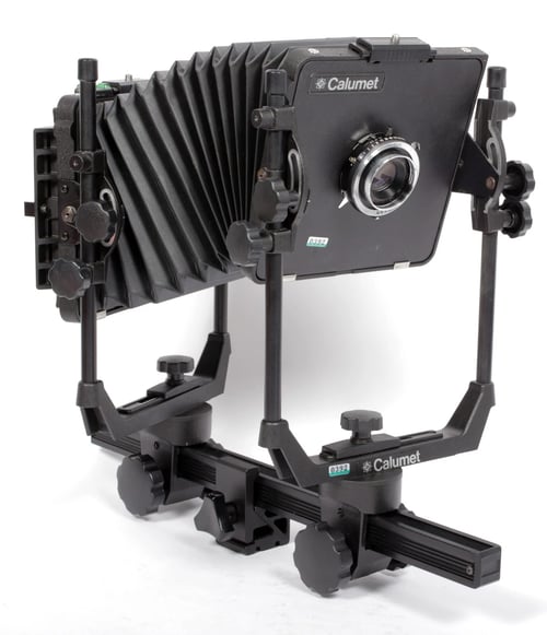 Image of Cambo SC 4X5 monorail camera with 150mm F6.3 lens + holders + film #0392