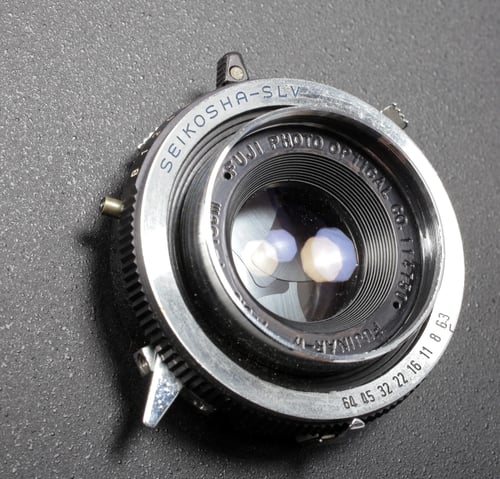 Image of Cambo SC 4X5 monorail camera with 150mm F6.3 lens + holders + film #0392
