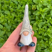 Image 5 of Pink Flower Ceramic Handmade Gnome