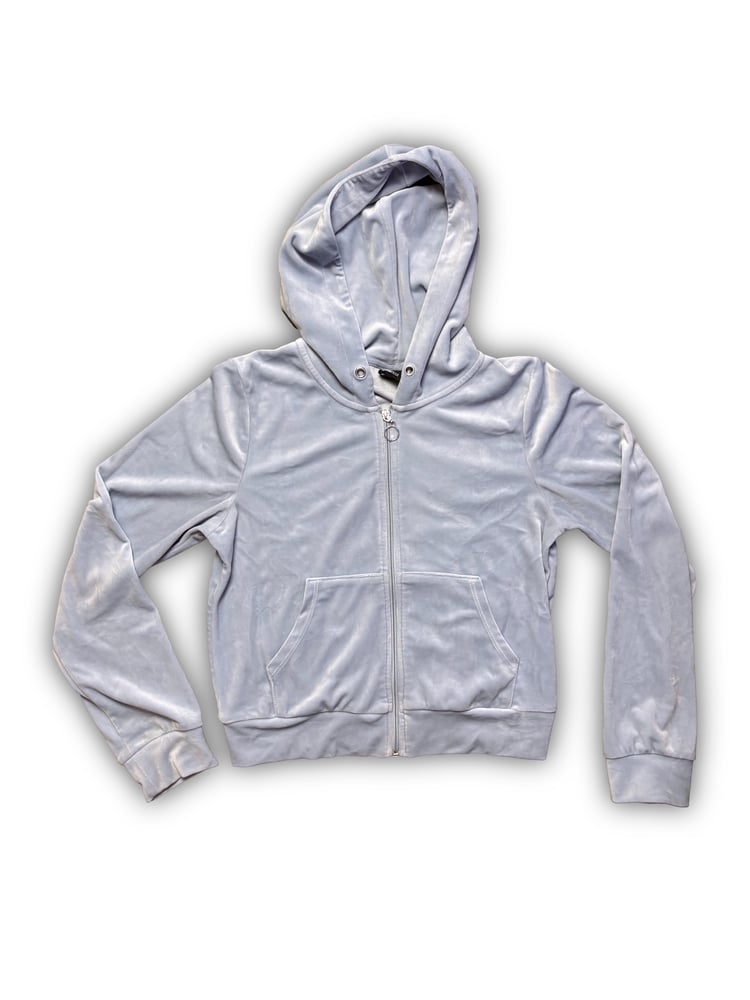 Image of Baby Blue Velours (M) - Antifa Couture Jacket (JA03)