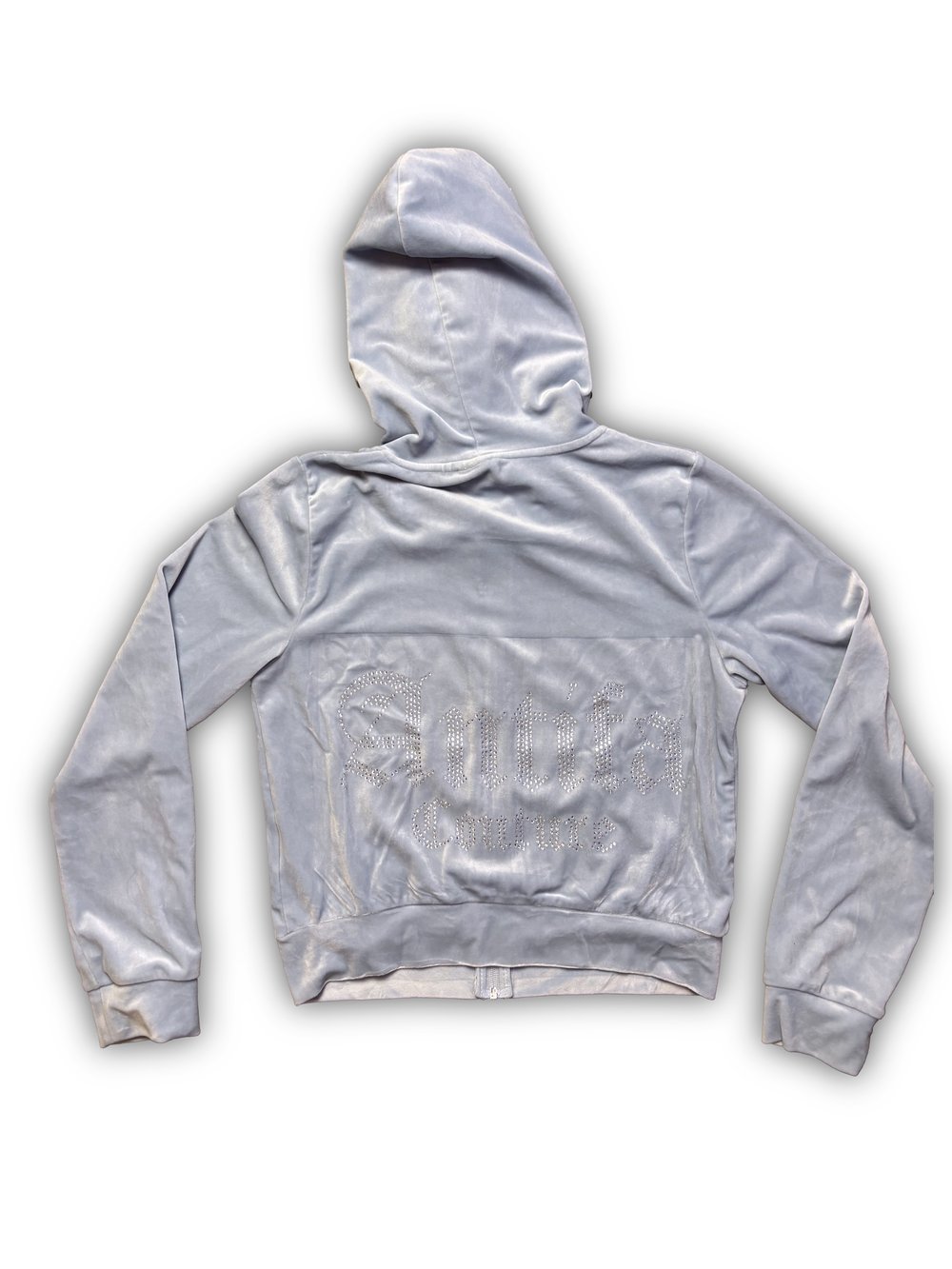 Image of Baby Blue Velours (M) - Antifa Couture Jacket (JA03)