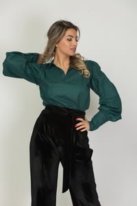 Image 4 of Victorian Puff Sleeve Blouse,Academia Poet Lightweight Shirt,Edwardian Style,Cotton Blouse 