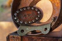 Image 2 of Original Tom Fugle Bad Leather Belt Buckle