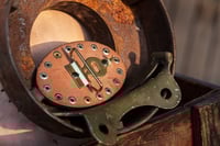 Image 3 of Original Tom Fugle Bad Leather Belt Buckle