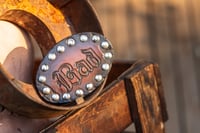 Image 1 of Original Tom Fugle Bad Leather Belt Buckle
