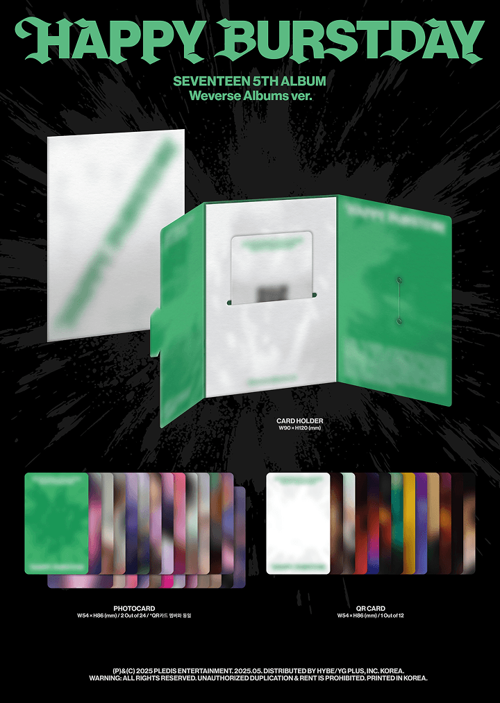 Image of [PRE-ORDER] Seventeen ‘HAPPY BURSTDAY’ (Weverse Album Ver.) + Weverse Shop POBs