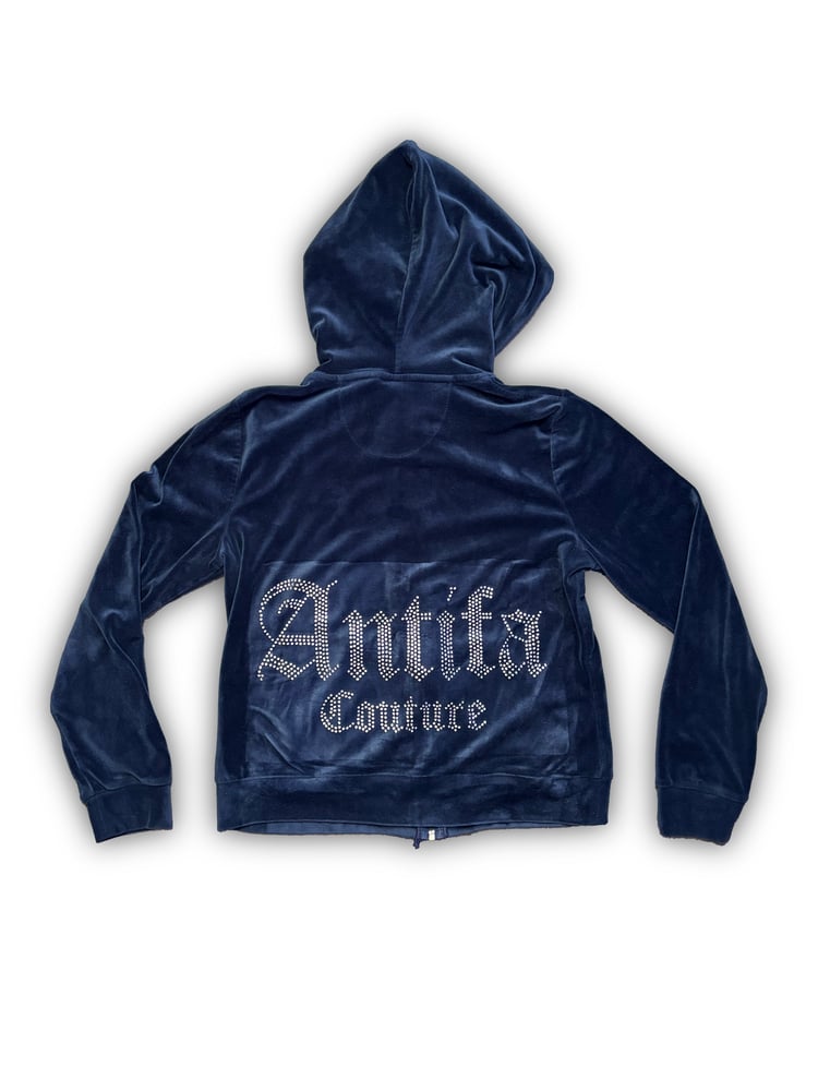 Image of Dark Blue Velours (S) - Antifa Couture (JA05)