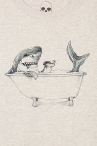 Image 2 of Shark Organic Cotton Dropped Shoulder Sweatshirt