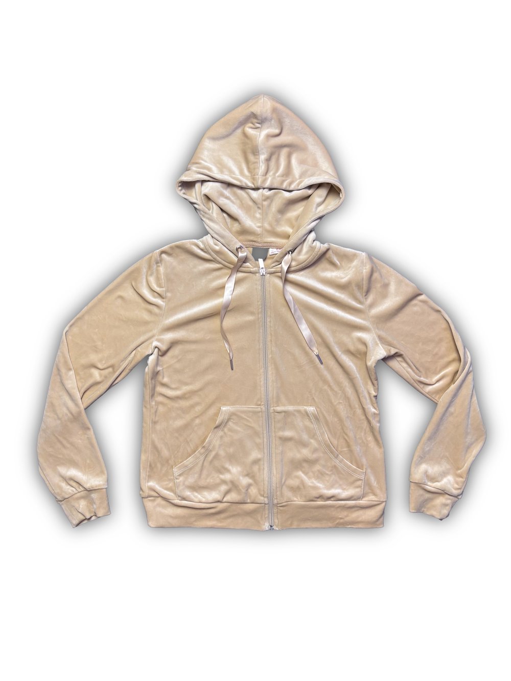 Image of Beige Velours Jacket (S) - Antifa Couture (JA06)