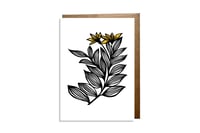 Yellow Flowers Card