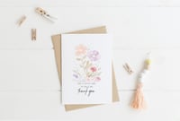 Image 2 of Wild Florals Thank You Card Pack 