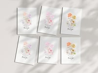 Image 1 of Wild Florals Thank You Card Pack 