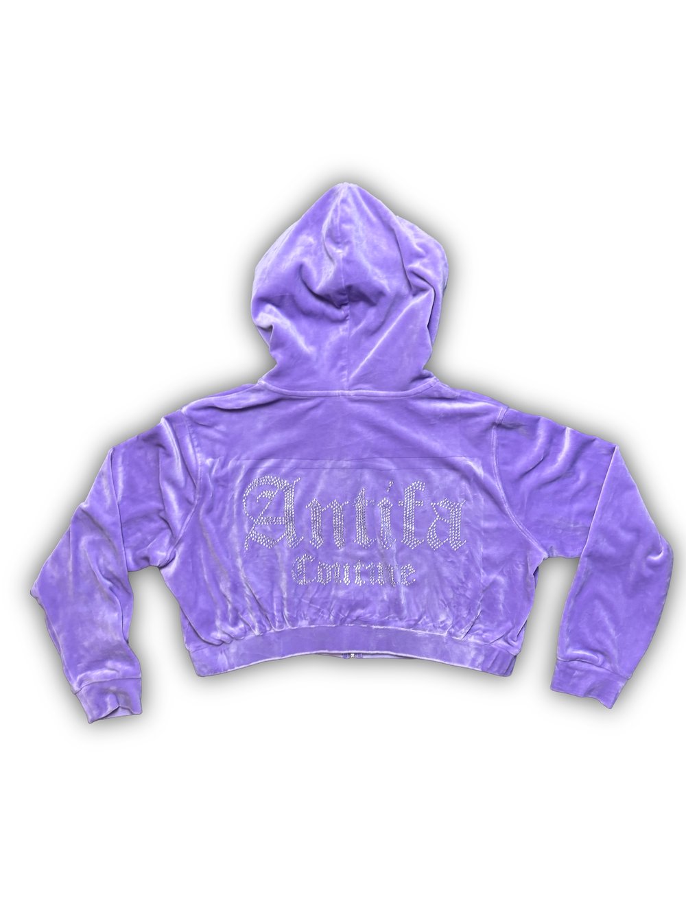 Image of Cropped Lilac Velours (XL) - Antifa Couture (JA09)